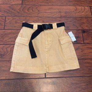 PacSun tan mini skirt